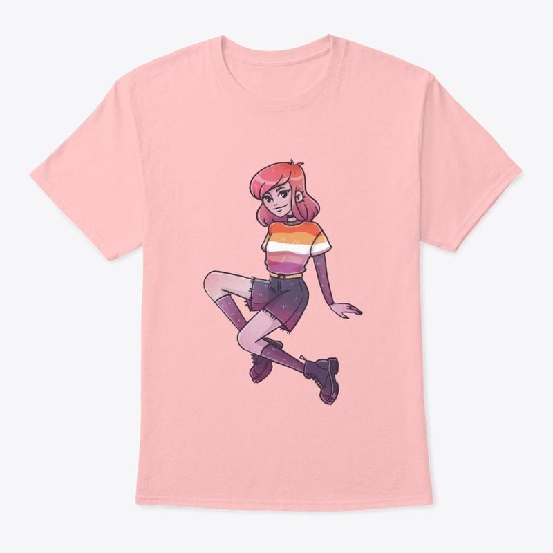 Lesbian Pride Flag Humanization